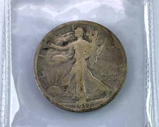 1917 Walking Liberty Silver Half Dollar