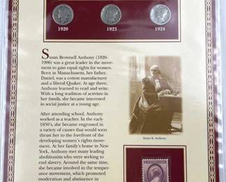 1920, 1923, 1924 Mercury Dime Card w/ 3 Cent Stamp