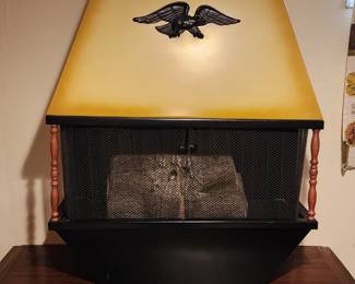 Mid-Century Electric Fireplace 