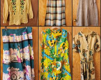 Small selection of many ladies vintage clothing