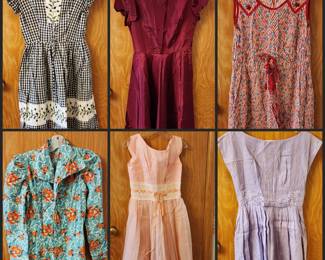 Small selection of many ladies vintage clothing