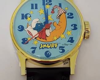 Vintage Smurf Wrist Watch Wall Clock