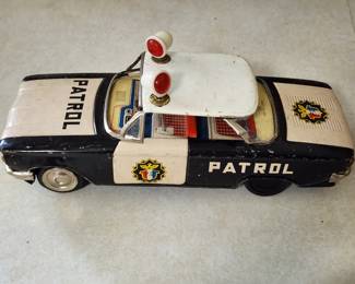 Tin Police Patrol Car