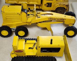 Buddy L Dump Truck, and Tonka Toys