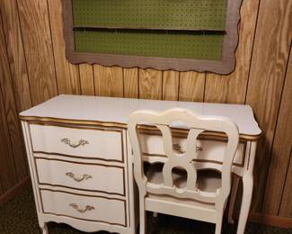 French Provincial Desk and Chair