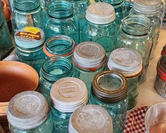 Blue Canning Jars