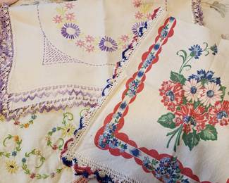 Lots of beautiful linens!