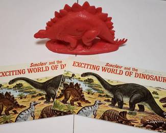 Sinclair Dino Land Dinosaur Books and Figure