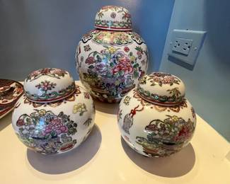 20. Pair of Small Ginger Jars from Macau (5")
21. Ginger Jar from Macau (9")