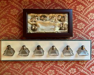 37. Set of Six Vintage Glass Salt & Pepper Shakers w/ Silver Top
38. Set of 12 Place Card Holders