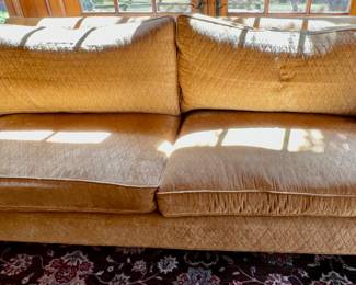 45. Custom 2 Cushion Sofa w/ Quilted Upholstery (88" x 42" x 36")