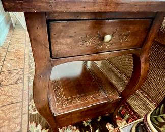 41. Pair of Hand Painted End Tables (22" x 16" x 25") (as is)
