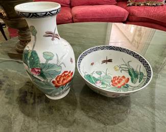 61. Decorative Asian Bowl (10" x 5")
62. Decorative Asian Vase (12")