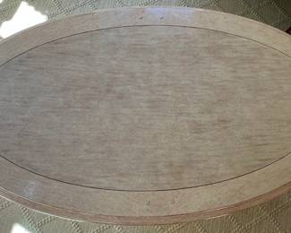 67. Oval Coffee Table on Cabriole Legs (52" x 30" x 21")