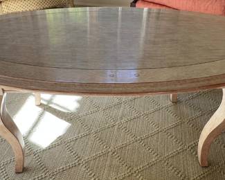 67. Oval Coffee Table on Cabriole Legs (52" x 30" x 21")