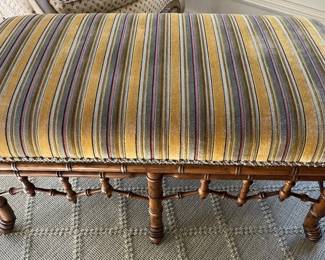 68. Custom Bench w/ Bamboo Style Base (37" x 20" x 19")