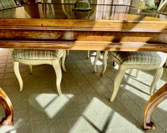 70. John-Richard Fine Furniture Game Table w/ Cabriole Legs (48" x 48" x 31")