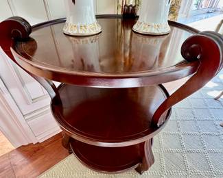 73. 3 Tier Accent Table (28" x 28" x 30")