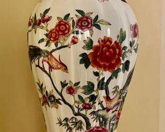 132. Chelsea House Asian Lidded Jar (20")