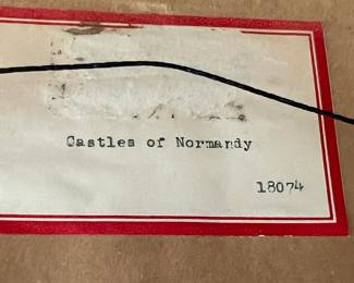 145. Pair of Framed Prints "Castles of Normandy" (15" x 13")