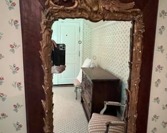 161. Antique Mirror w/ Gilt Frame (20" x 30") (as is)