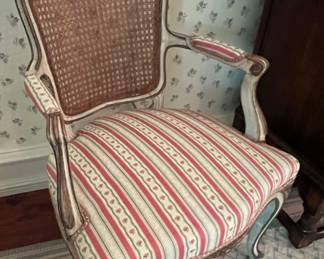 162. Pair of Cane Back Fauteuil Chairs (22" x 20" x 33")