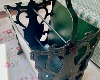 170. Metal Magazine Rack (13" x 10" x 18")