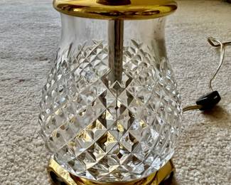 195. Cut Glass Lamp (12")