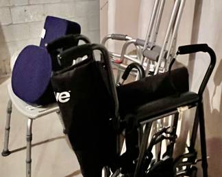 Wheel Chair, Crutches & Toilet