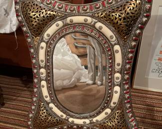 211. Beveled Mirror w/ Morrocan Style Frame (17" x 22")