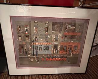 218. Framed Poster by Michel Delacroix (25" x 20")