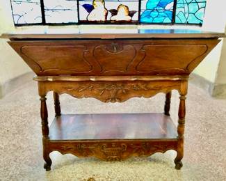 227. Antique French Dough Bin, (50" x 24" x 39")