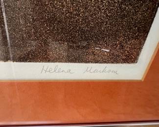 86. Signed Etching & Aquatint by Helena Marks, 3/100, (31" x 24")