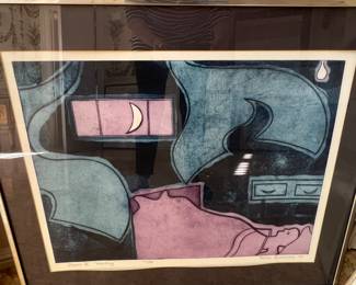 87. Signed Lithograph "Dreams II (Waiting)" by John Brunsdon '69 26/50 (32" x 27")