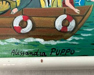 96. Painting of Portfolio by Alessandra Puppo (39" x 24")