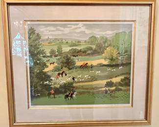 104. Set of 4 Signed Lithographs by Michel Delacroix - Four Seasons 39/150 (34" x 29")