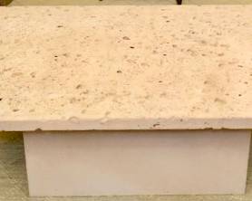 Fossil/Stone Top Coffee Table