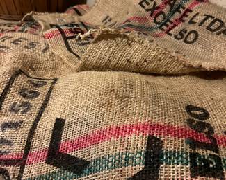 burlap coffee bags 