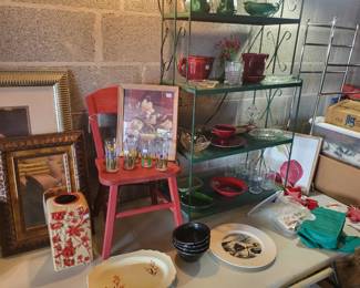 Several items of vintage children's furniture and more.
