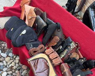 Tons of holsters and storage pouches 