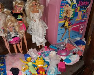 Barbie Dolls, Clothes, & Cases