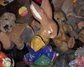 Paper Mache Easter Bunny Candy Container