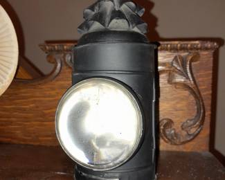 Antique Handheld Lantern W/ Glass Front