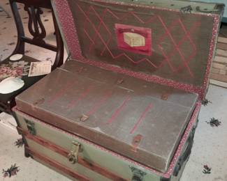 FABULOUS Antique Steamer Trunk (In GREAT Antique Condition)
