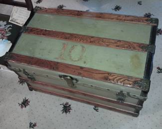 FABULOUS Antique Steamer Trunk (In GREAT Antique Condition)
