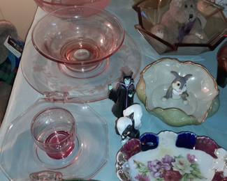 Pink Depression Bowls