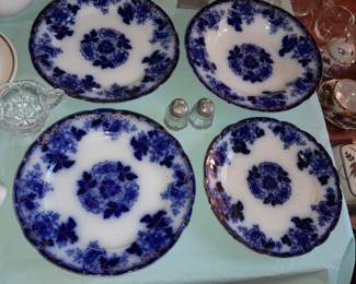 Antique Blue & White Plates