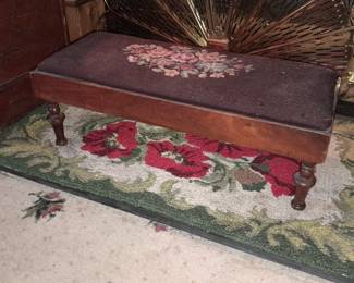 Upholstered Mini Bench/Ottoman