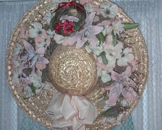 Bonnet Hat Floral Arrangement