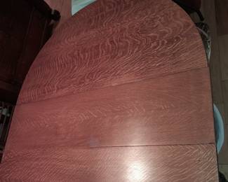 Antique Wooden Dining Room Table W/ Leaves